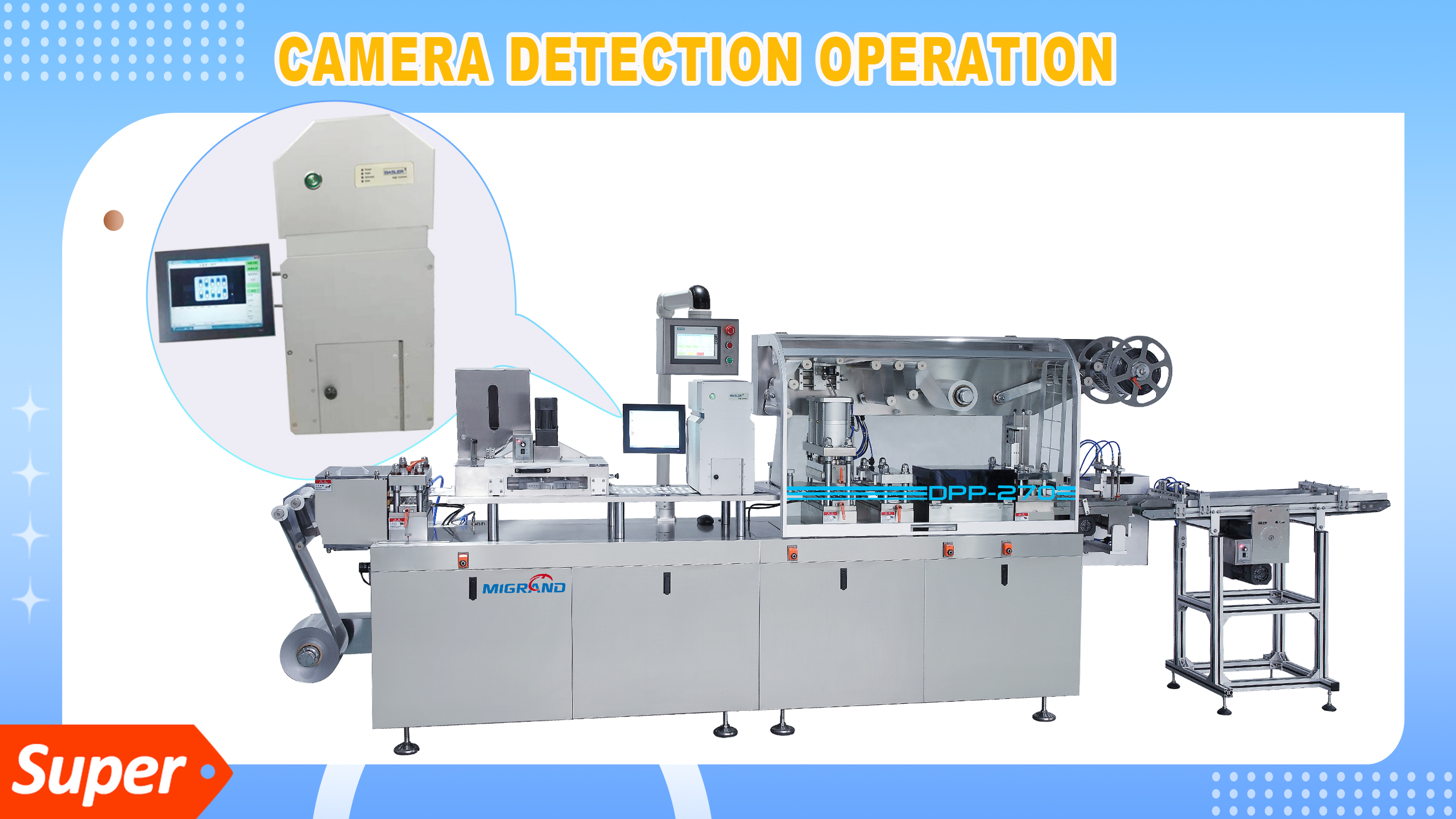 Blister paketi için kamera dedektörünün nasıl çalıştırılması