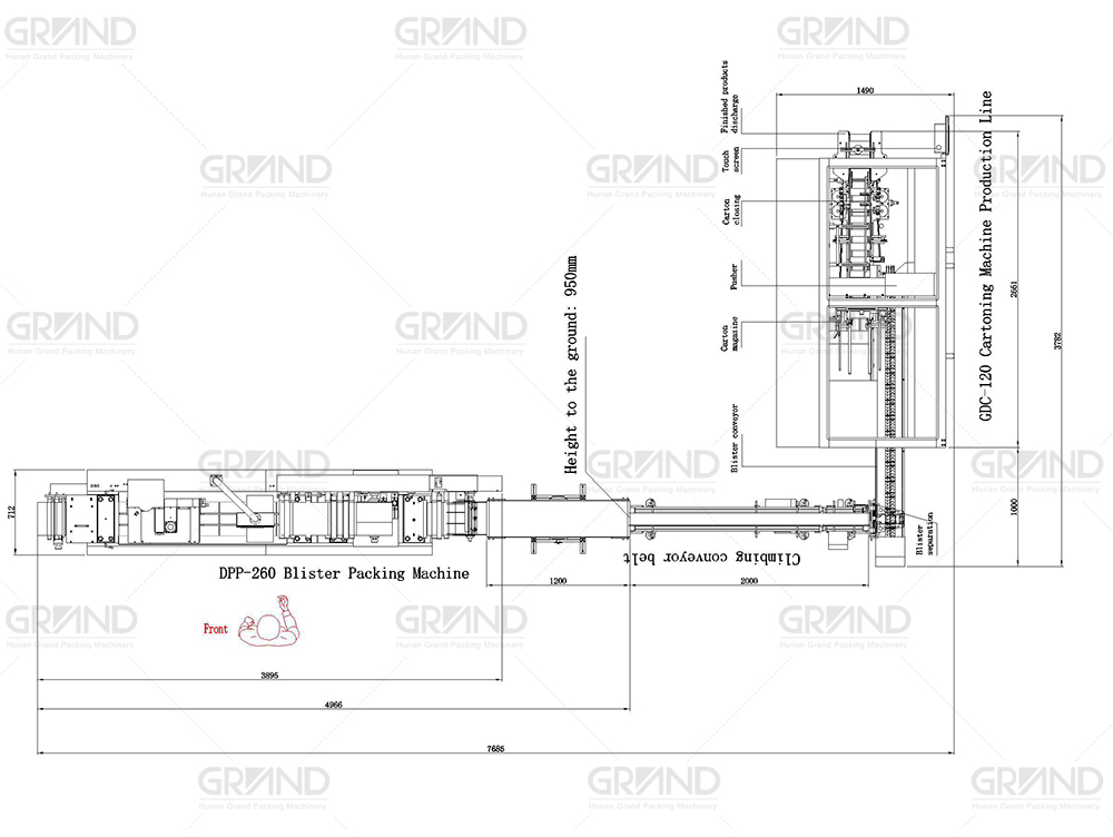 DPP-260 D&uuml;z Tip Blister Ambalaj Makinası +GSZ-130