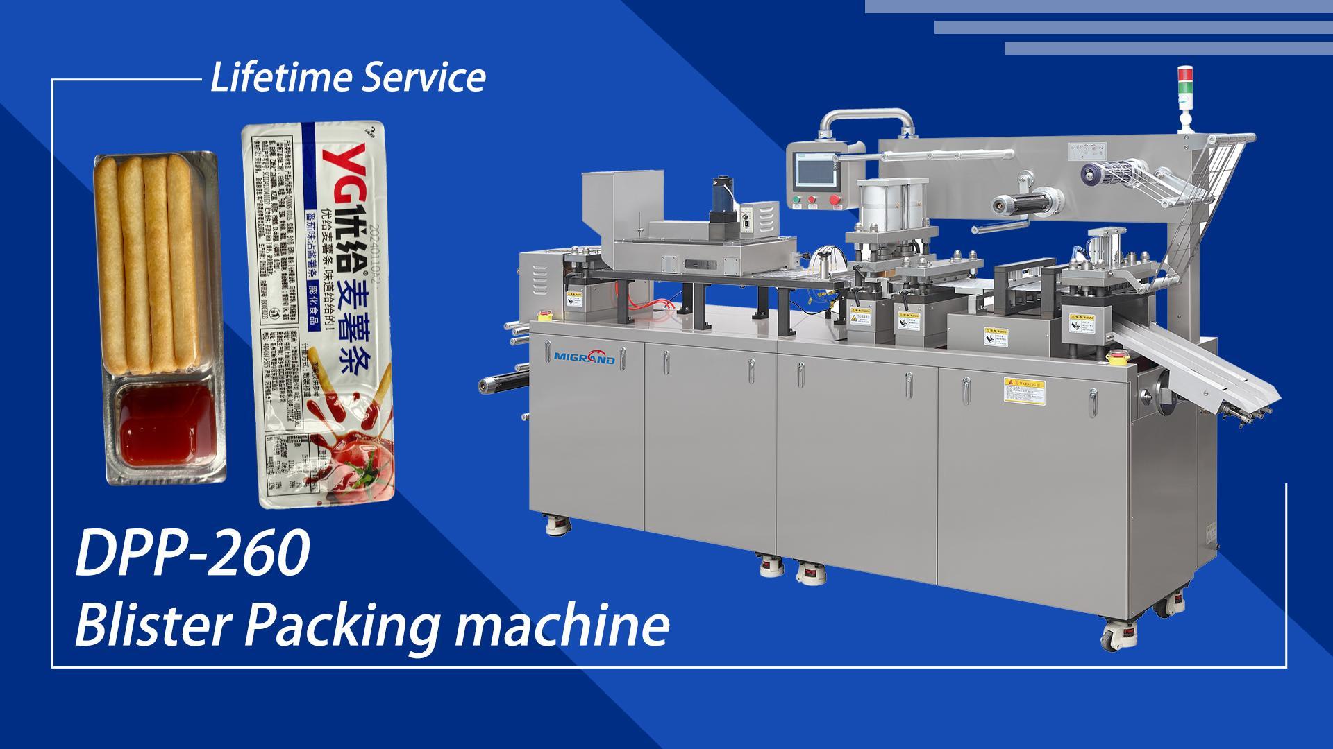 İran-Ketçap Bardak Bisküvi Çubukları Blister Ambalaj Makinası