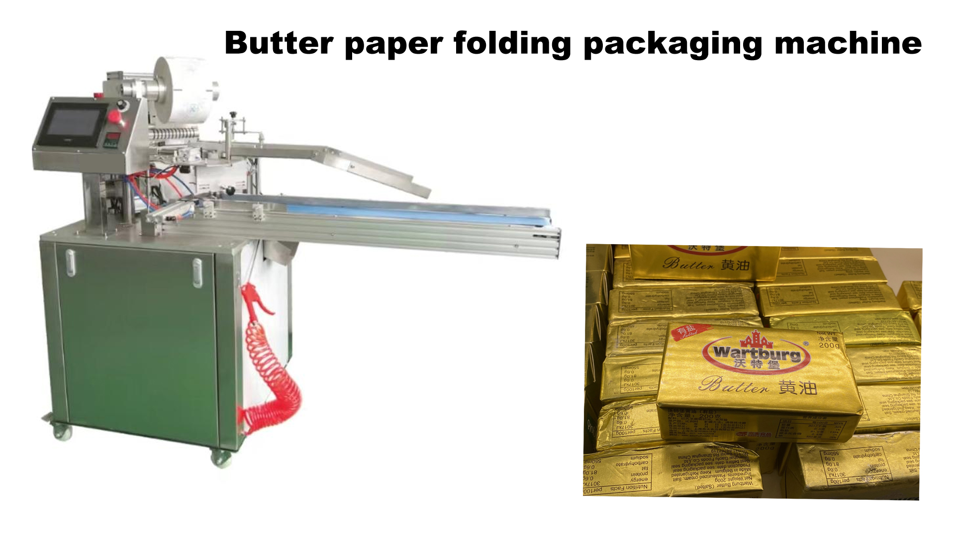 Tereyağı Folyo Katlanır Ambalaj Makinesi