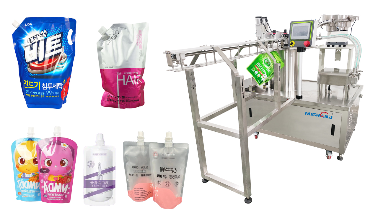 GDL20 Spout Poşetleri Dolgu Kapma Makinesi