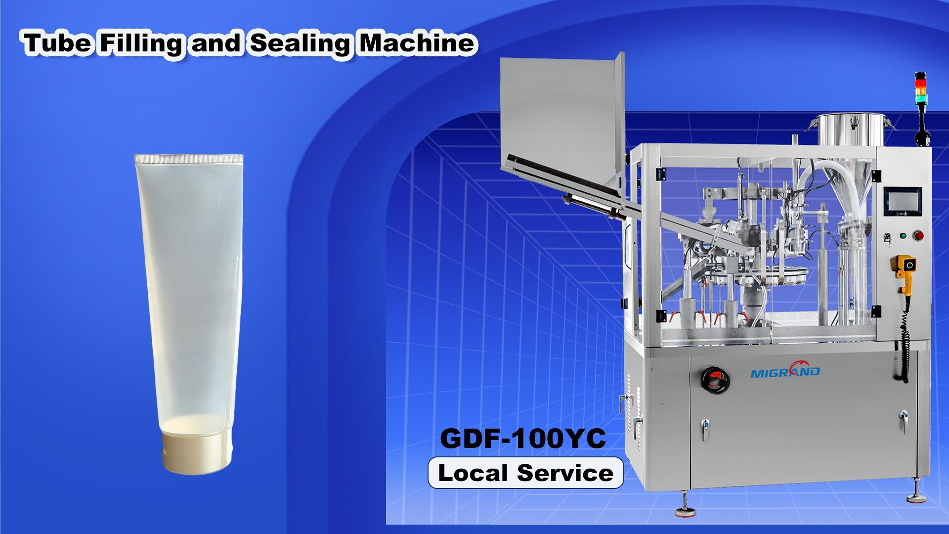 Meksika için Özel Yapım GDF‑100YC Tüp Dolum ve Kapama Makinesi｜Standart Olmayan 300g‑460g Sos Tüpü Demosu